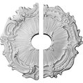 Ekena Millwork Plymouth Ceiling Medallion, Two Piece (Fits Canopies up to 3 1/2"), 16 3/4"OD x 3 1/2"ID x 1 3/8"P CM16PL2-03500